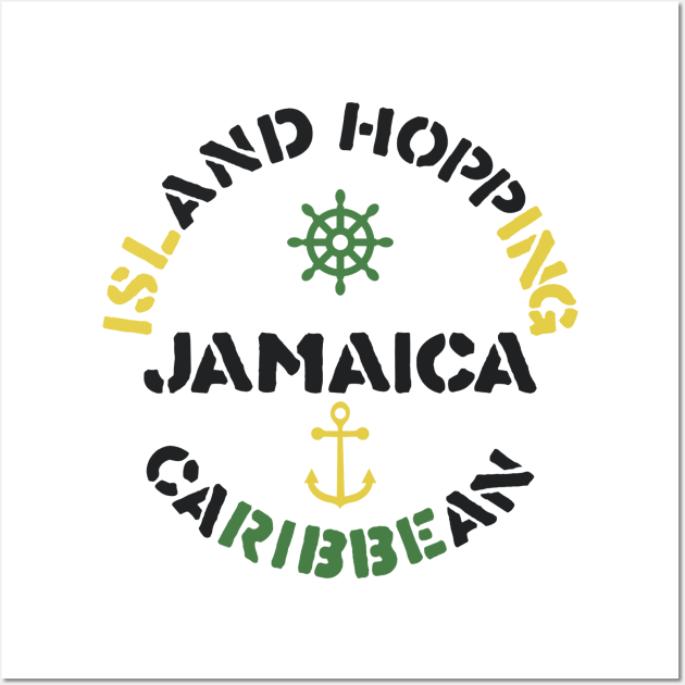 Jamaica Caribbean Island Hopping Wall Art by Yule